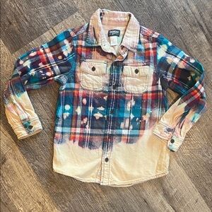 Oshkosh Multicolor Flannel Bleached Shirt